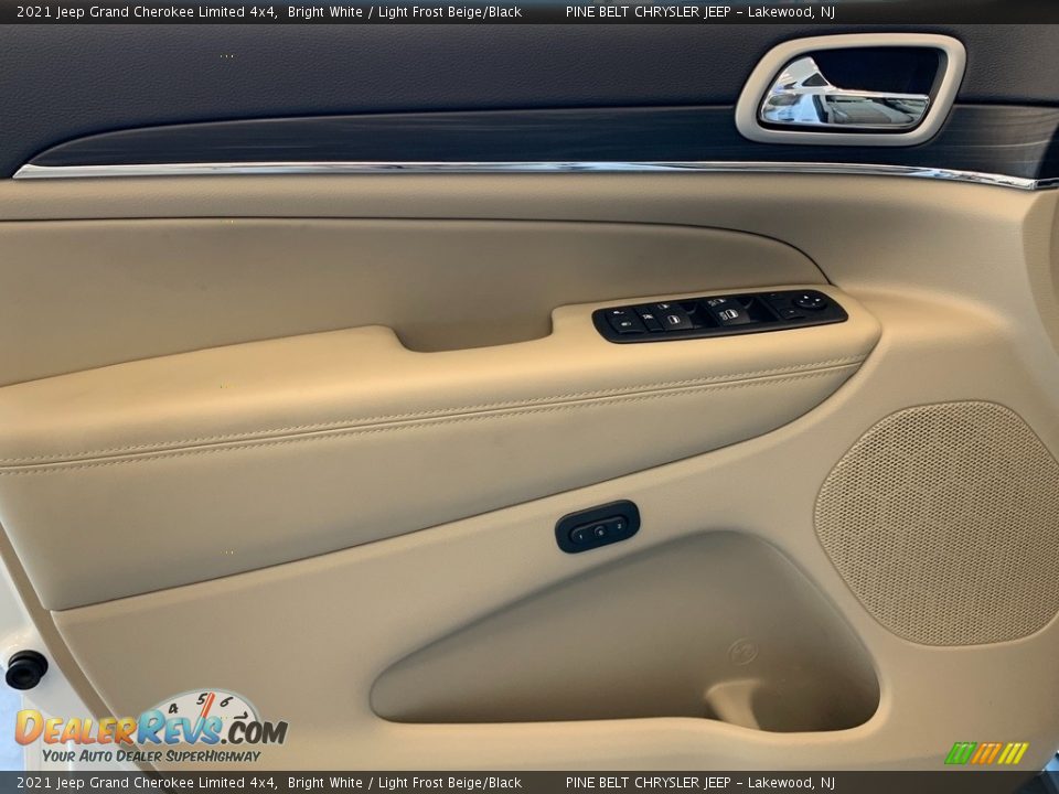 2021 Jeep Grand Cherokee Limited 4x4 Bright White / Light Frost Beige/Black Photo #12