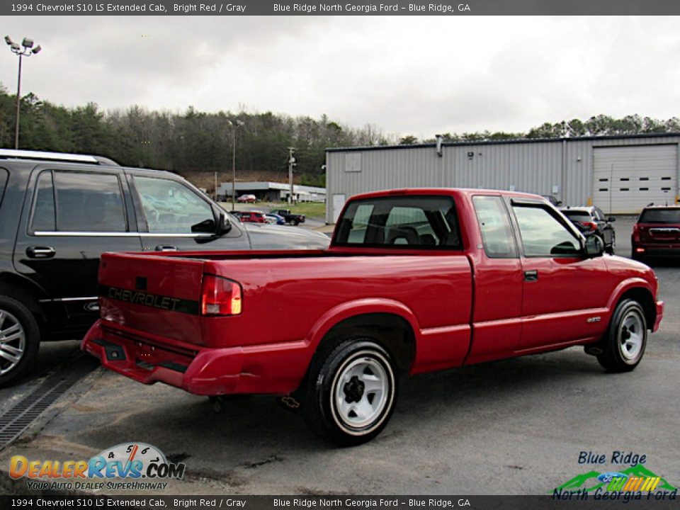 Bright Red 1994 Chevrolet S10 LS Extended Cab Photo #3