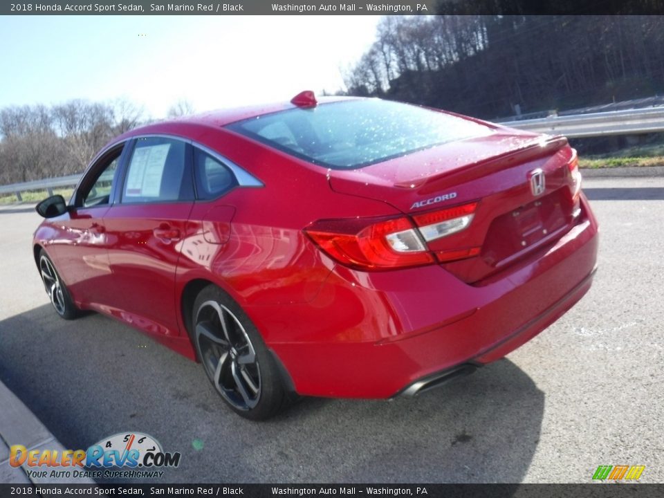 2018 Honda Accord Sport Sedan San Marino Red / Black Photo #13