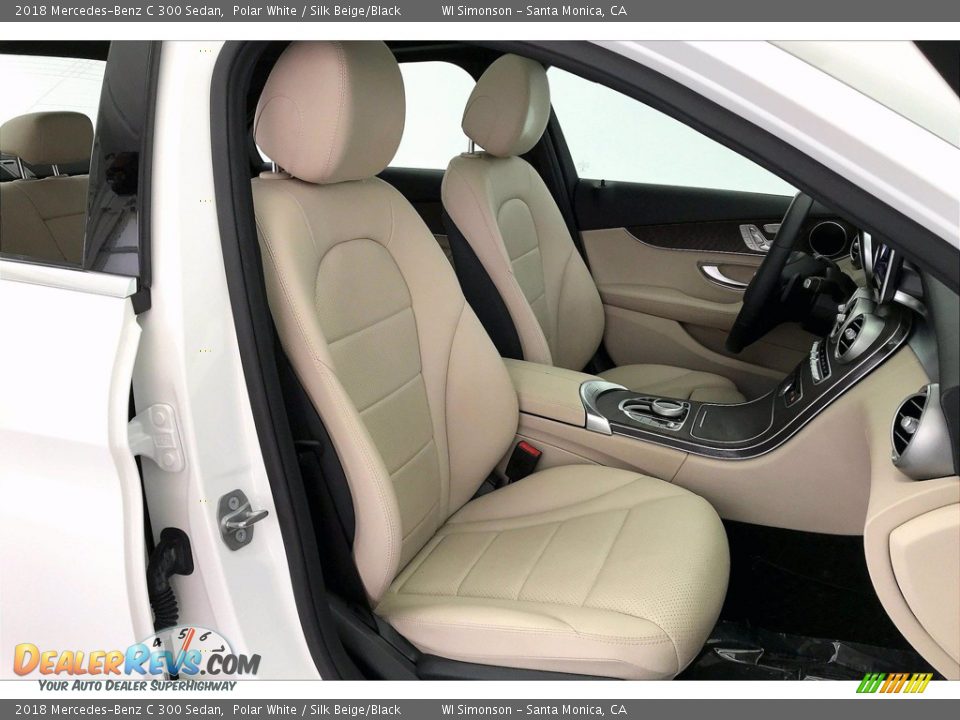 2018 Mercedes-Benz C 300 Sedan Polar White / Silk Beige/Black Photo #6