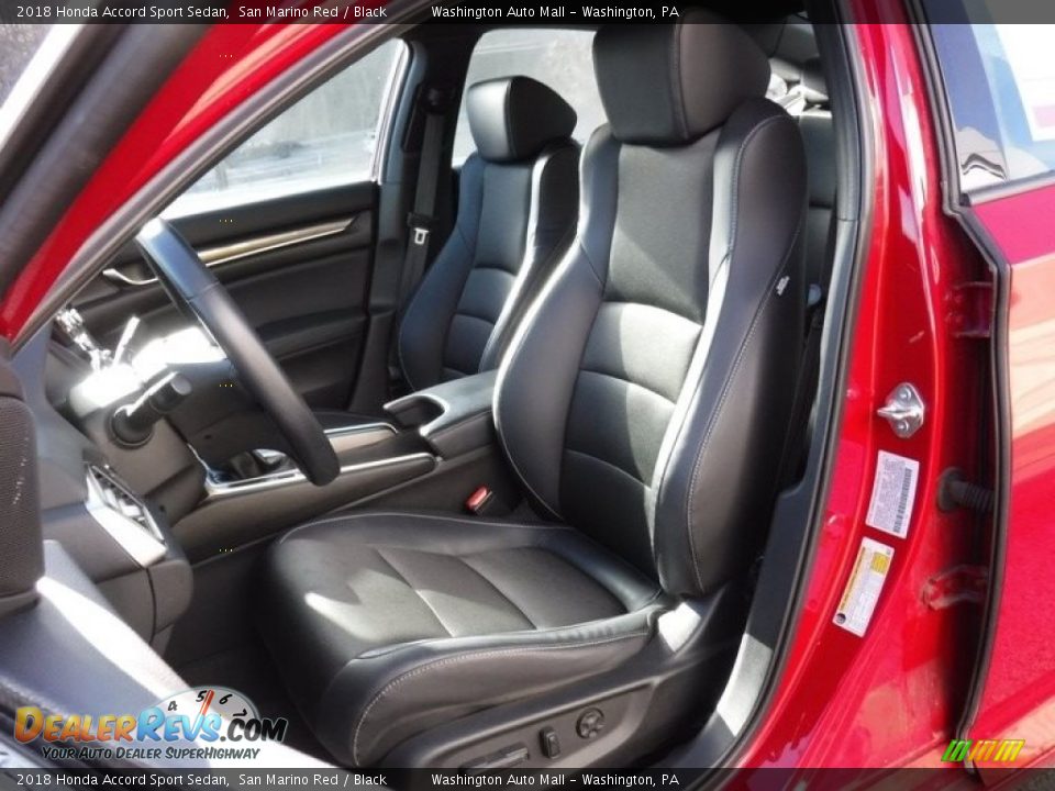 2018 Honda Accord Sport Sedan San Marino Red / Black Photo #17