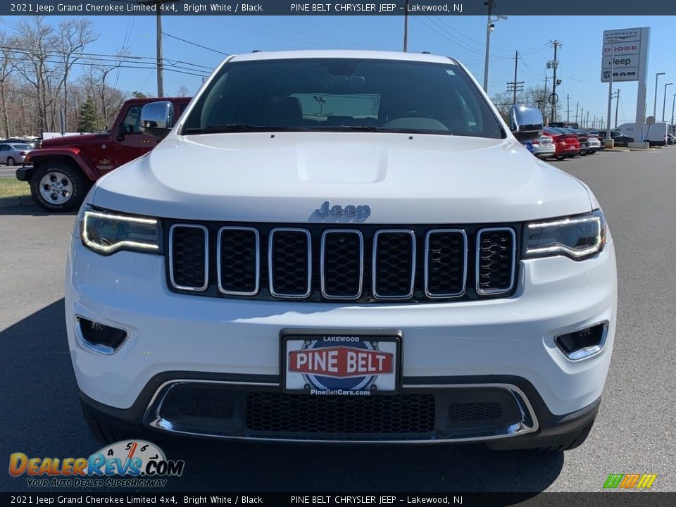 2021 Jeep Grand Cherokee Limited 4x4 Bright White / Black Photo #3