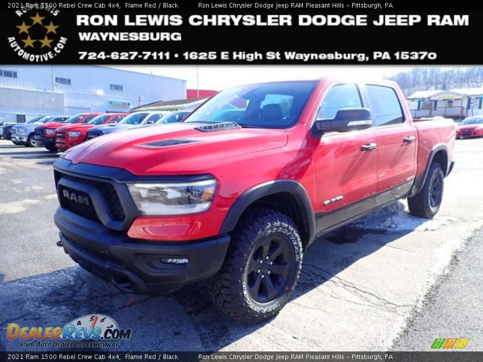 2021 Ram 1500 Rebel Crew Cab 4x4 Flame Red / Black Photo #1