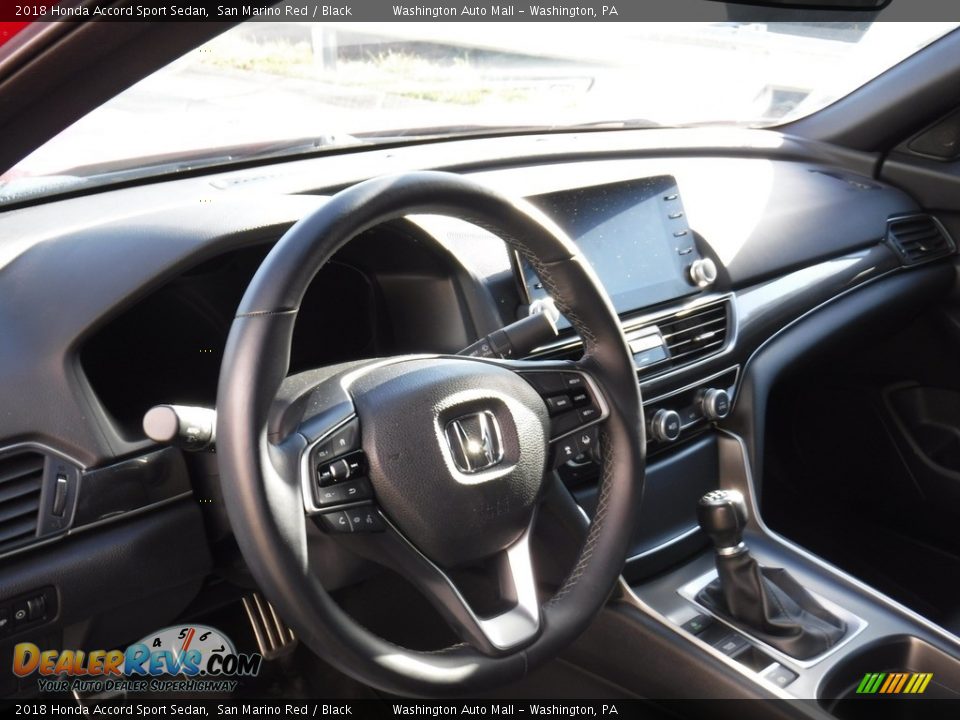 2018 Honda Accord Sport Sedan San Marino Red / Black Photo #19