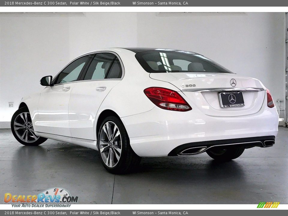2018 Mercedes-Benz C 300 Sedan Polar White / Silk Beige/Black Photo #10