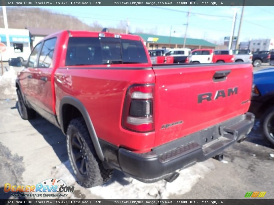 2021 Ram 1500 Rebel Crew Cab 4x4 Flame Red / Black Photo #4