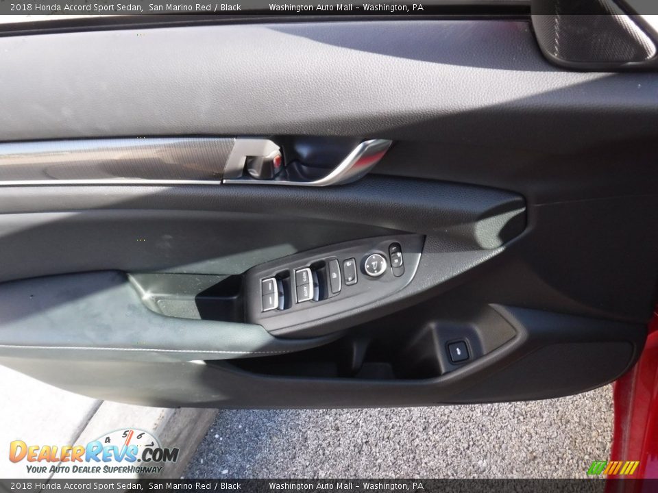 2018 Honda Accord Sport Sedan San Marino Red / Black Photo #20