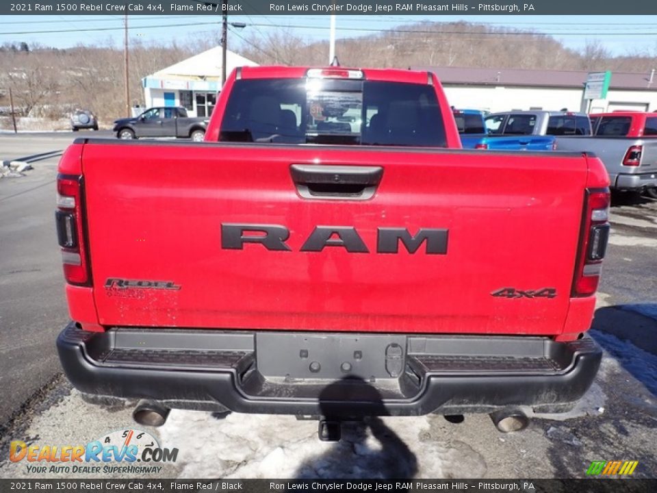 2021 Ram 1500 Rebel Crew Cab 4x4 Flame Red / Black Photo #5