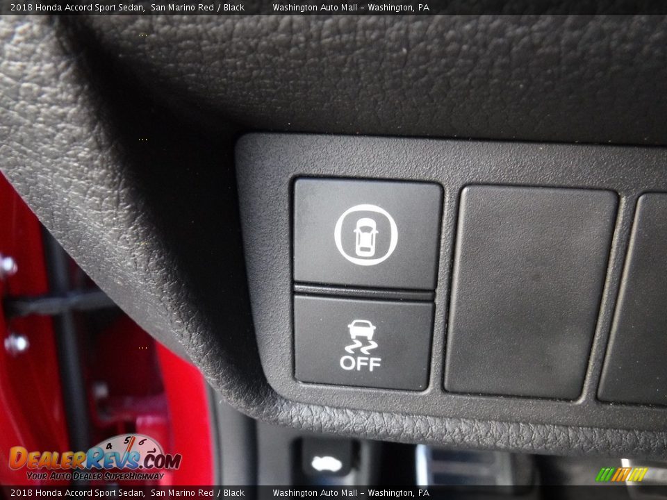 2018 Honda Accord Sport Sedan San Marino Red / Black Photo #21