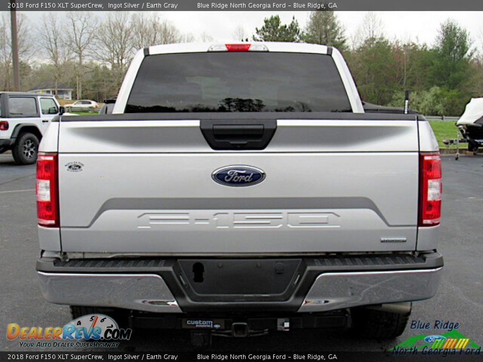 2018 Ford F150 XLT SuperCrew Ingot Silver / Earth Gray Photo #4