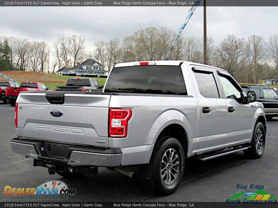 2018 Ford F150 XLT SuperCrew Ingot Silver / Earth Gray Photo #5