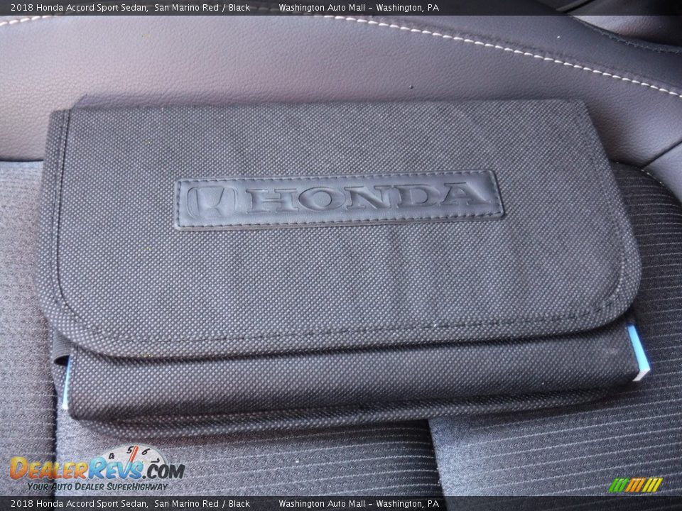 2018 Honda Accord Sport Sedan San Marino Red / Black Photo #28