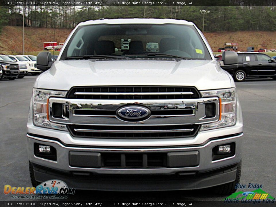 2018 Ford F150 XLT SuperCrew Ingot Silver / Earth Gray Photo #8