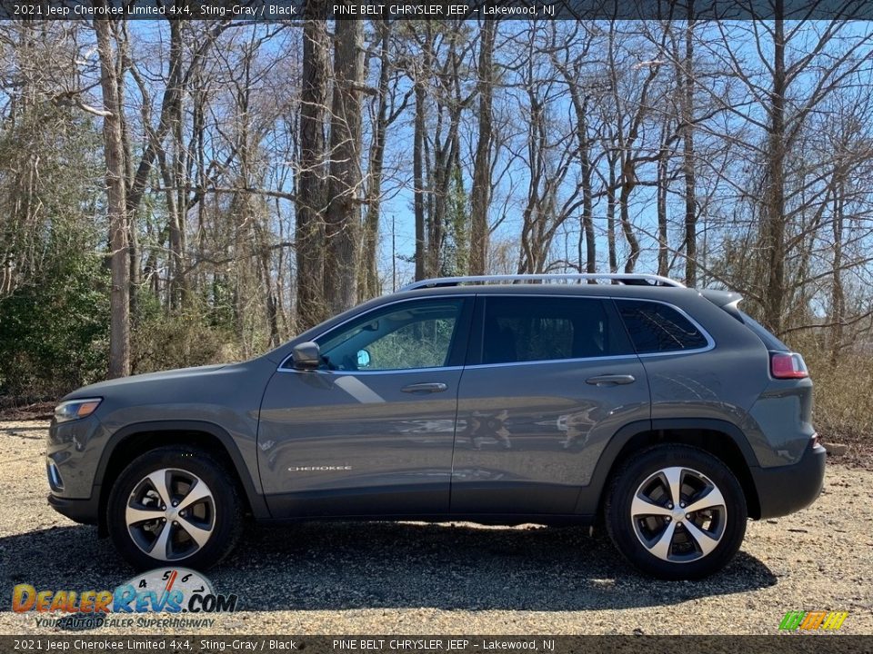 2021 Jeep Cherokee Limited 4x4 Sting-Gray / Black Photo #4