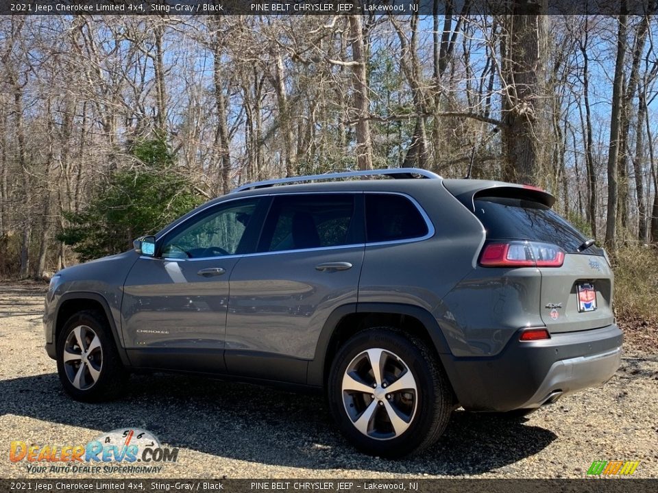 2021 Jeep Cherokee Limited 4x4 Sting-Gray / Black Photo #6