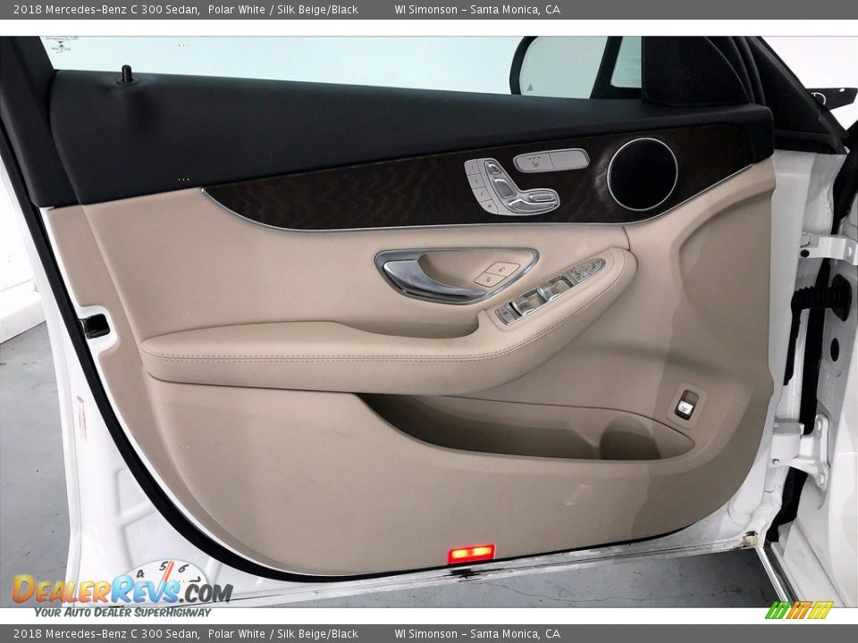 2018 Mercedes-Benz C 300 Sedan Polar White / Silk Beige/Black Photo #26