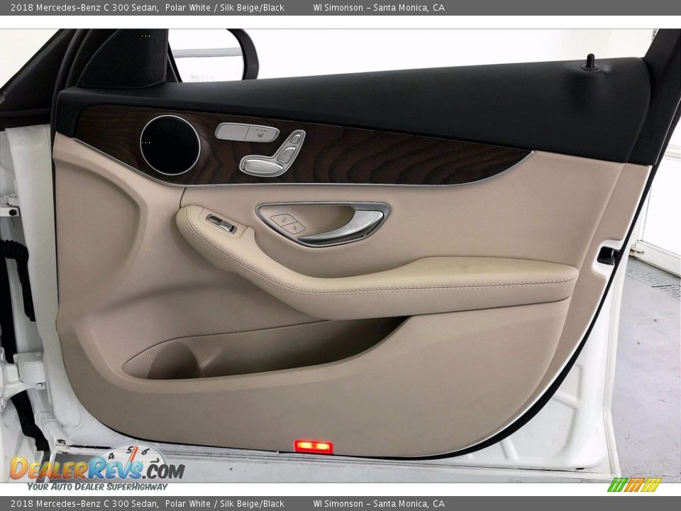 2018 Mercedes-Benz C 300 Sedan Polar White / Silk Beige/Black Photo #27