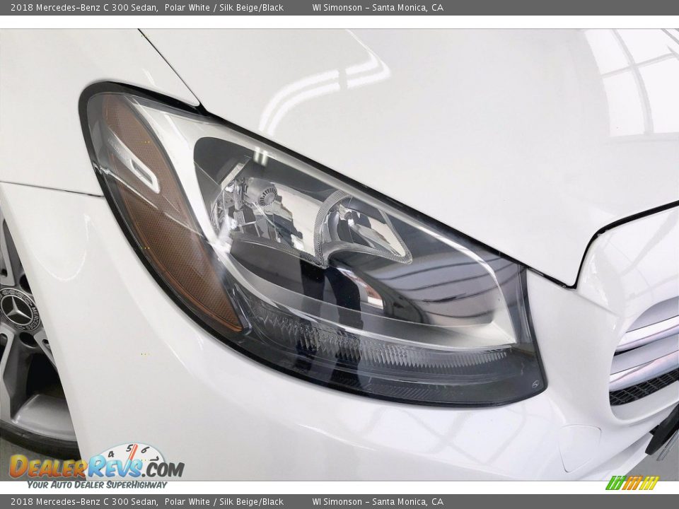 2018 Mercedes-Benz C 300 Sedan Polar White / Silk Beige/Black Photo #28
