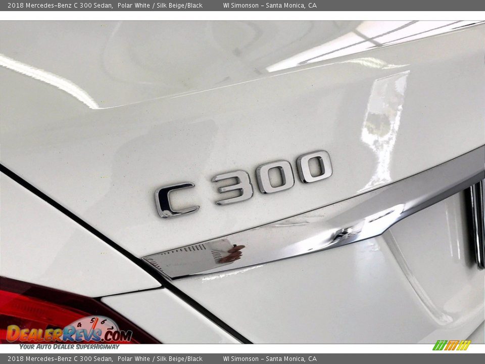 2018 Mercedes-Benz C 300 Sedan Polar White / Silk Beige/Black Photo #31