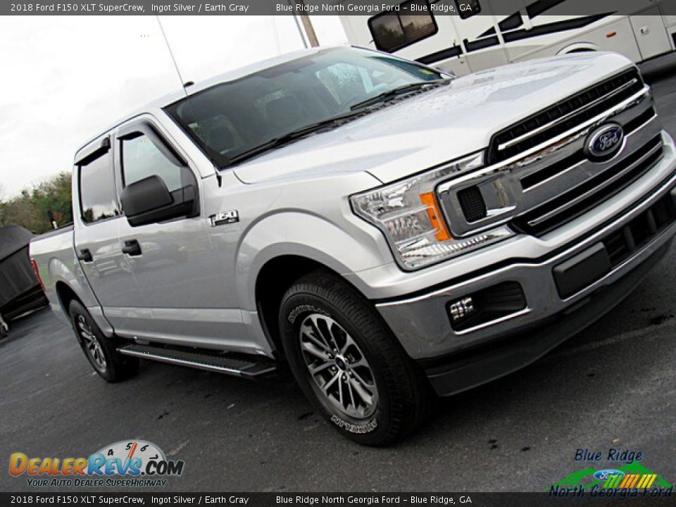 2018 Ford F150 XLT SuperCrew Ingot Silver / Earth Gray Photo #27