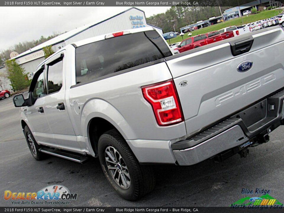 2018 Ford F150 XLT SuperCrew Ingot Silver / Earth Gray Photo #29