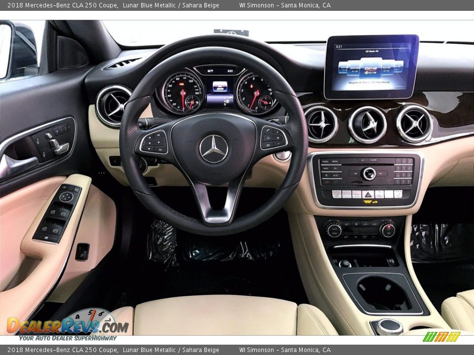 2018 Mercedes-Benz CLA 250 Coupe Lunar Blue Metallic / Sahara Beige Photo #4
