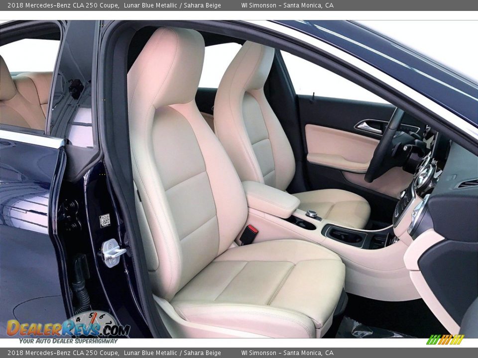 2018 Mercedes-Benz CLA 250 Coupe Lunar Blue Metallic / Sahara Beige Photo #6