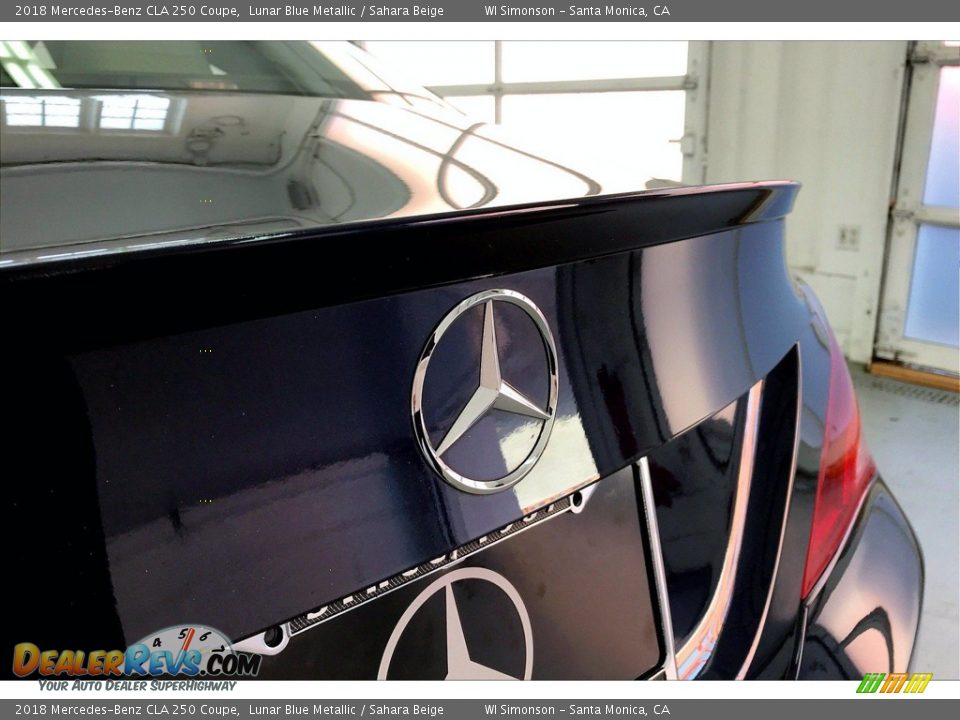 2018 Mercedes-Benz CLA 250 Coupe Lunar Blue Metallic / Sahara Beige Photo #7