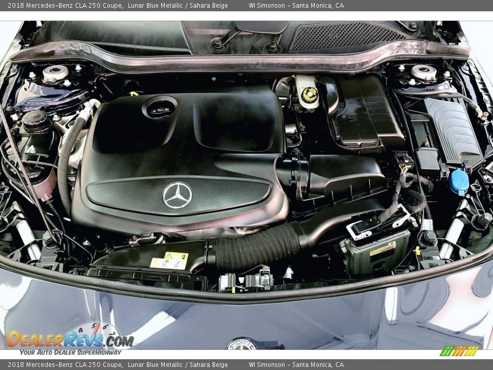 2018 Mercedes-Benz CLA 250 Coupe Lunar Blue Metallic / Sahara Beige Photo #9
