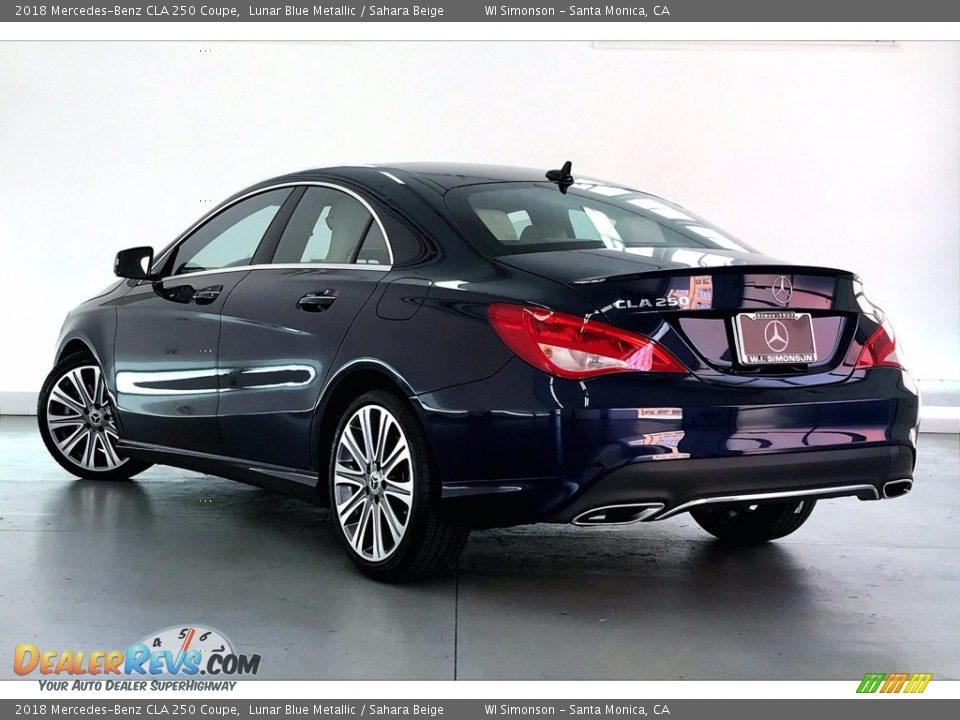 2018 Mercedes-Benz CLA 250 Coupe Lunar Blue Metallic / Sahara Beige Photo #10