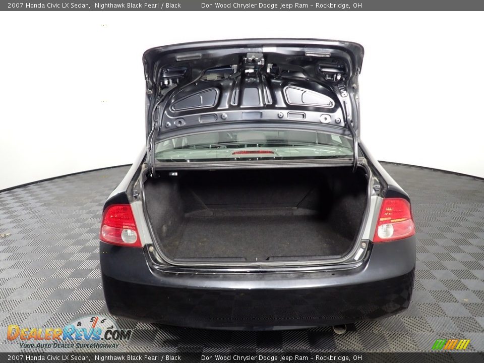 2007 Honda Civic LX Sedan Nighthawk Black Pearl / Black Photo #12