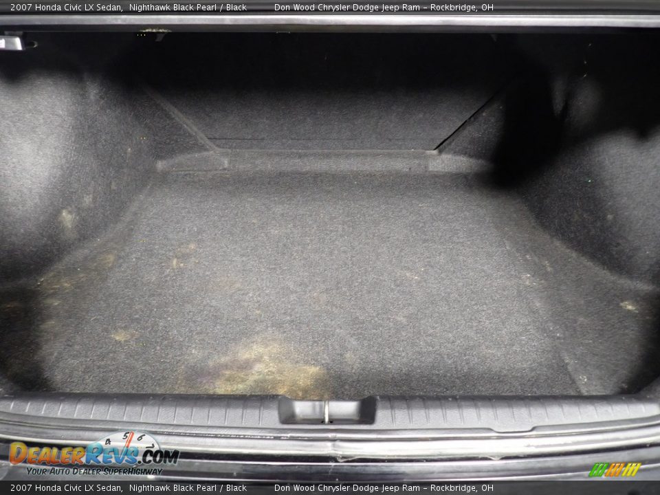 2007 Honda Civic LX Sedan Nighthawk Black Pearl / Black Photo #13