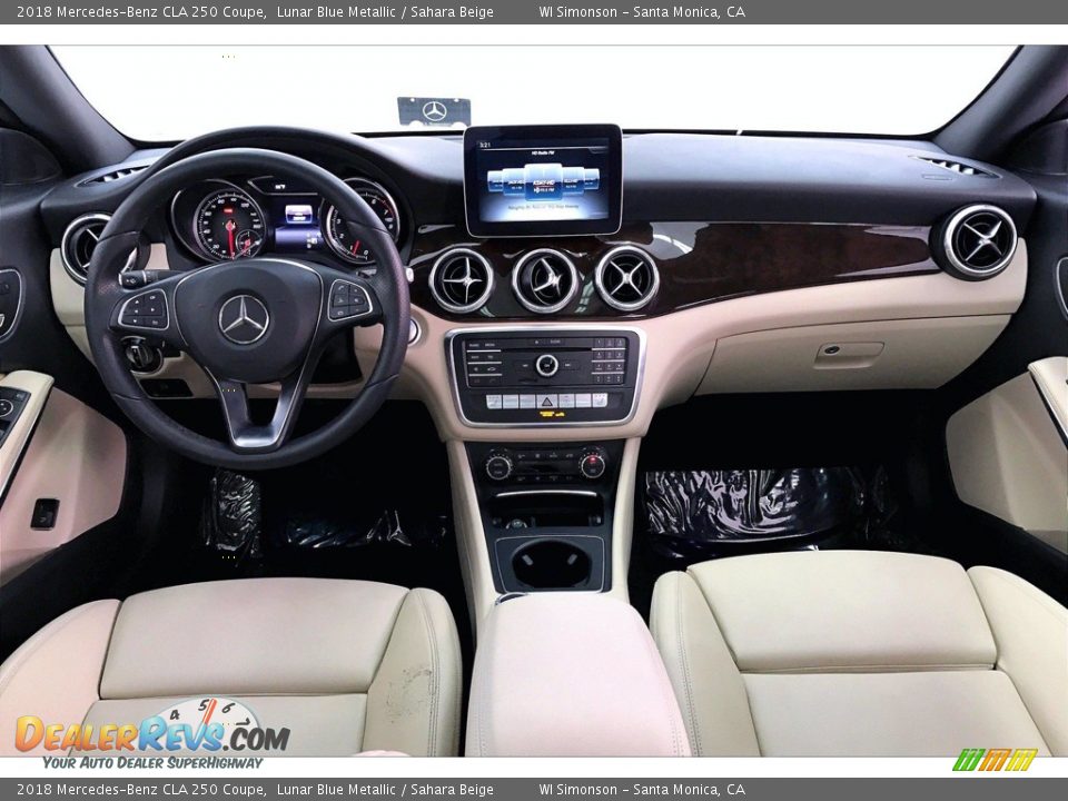 2018 Mercedes-Benz CLA 250 Coupe Lunar Blue Metallic / Sahara Beige Photo #15