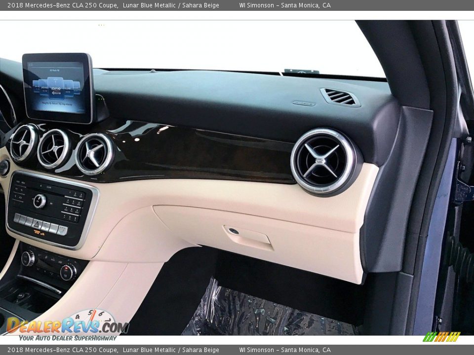 2018 Mercedes-Benz CLA 250 Coupe Lunar Blue Metallic / Sahara Beige Photo #16