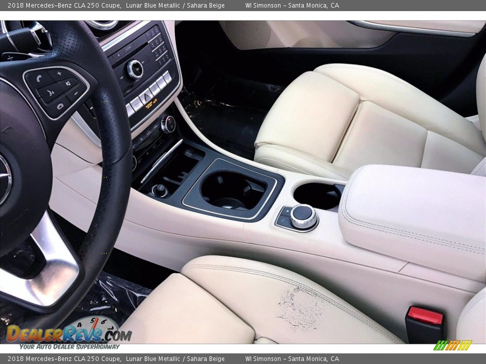 2018 Mercedes-Benz CLA 250 Coupe Lunar Blue Metallic / Sahara Beige Photo #17