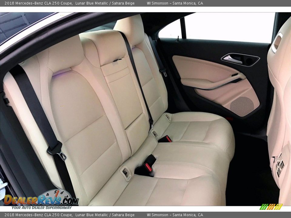 2018 Mercedes-Benz CLA 250 Coupe Lunar Blue Metallic / Sahara Beige Photo #19