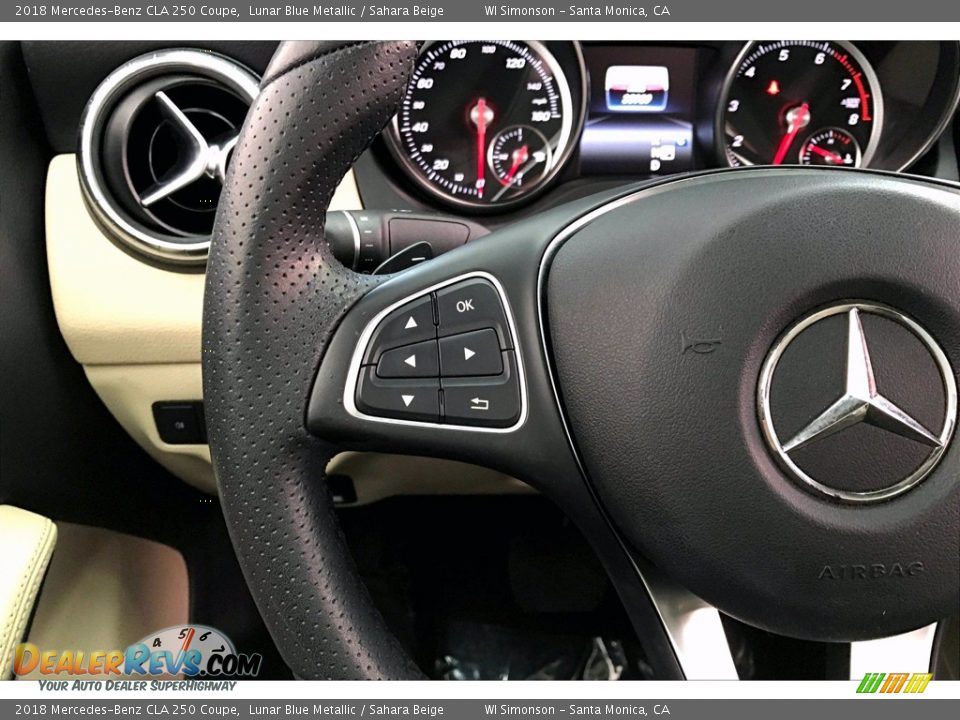 2018 Mercedes-Benz CLA 250 Coupe Lunar Blue Metallic / Sahara Beige Photo #21