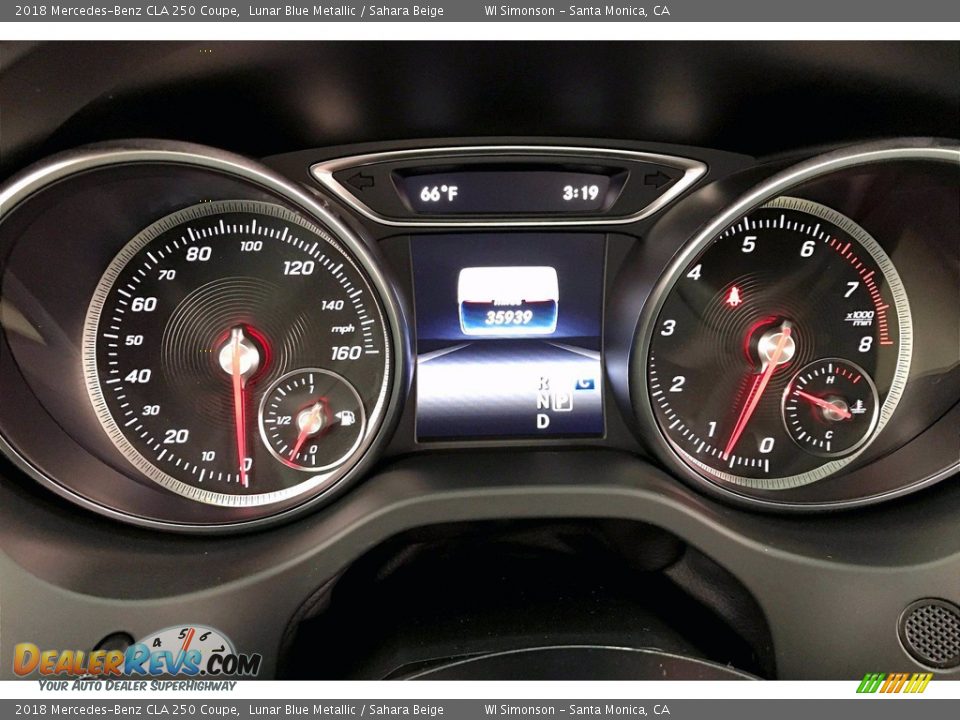 2018 Mercedes-Benz CLA 250 Coupe Lunar Blue Metallic / Sahara Beige Photo #23