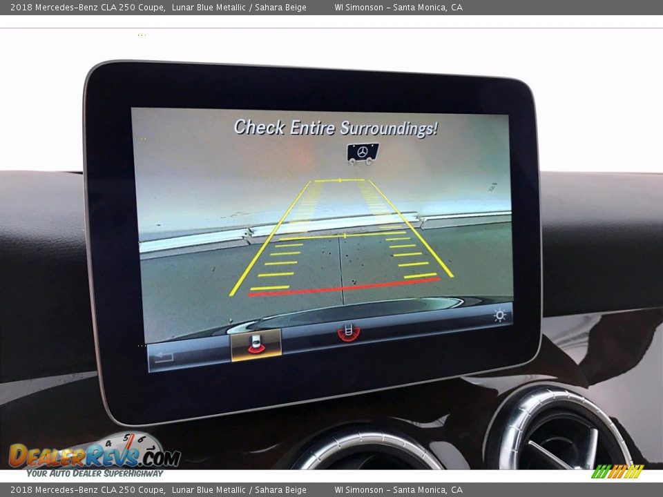 2018 Mercedes-Benz CLA 250 Coupe Lunar Blue Metallic / Sahara Beige Photo #24