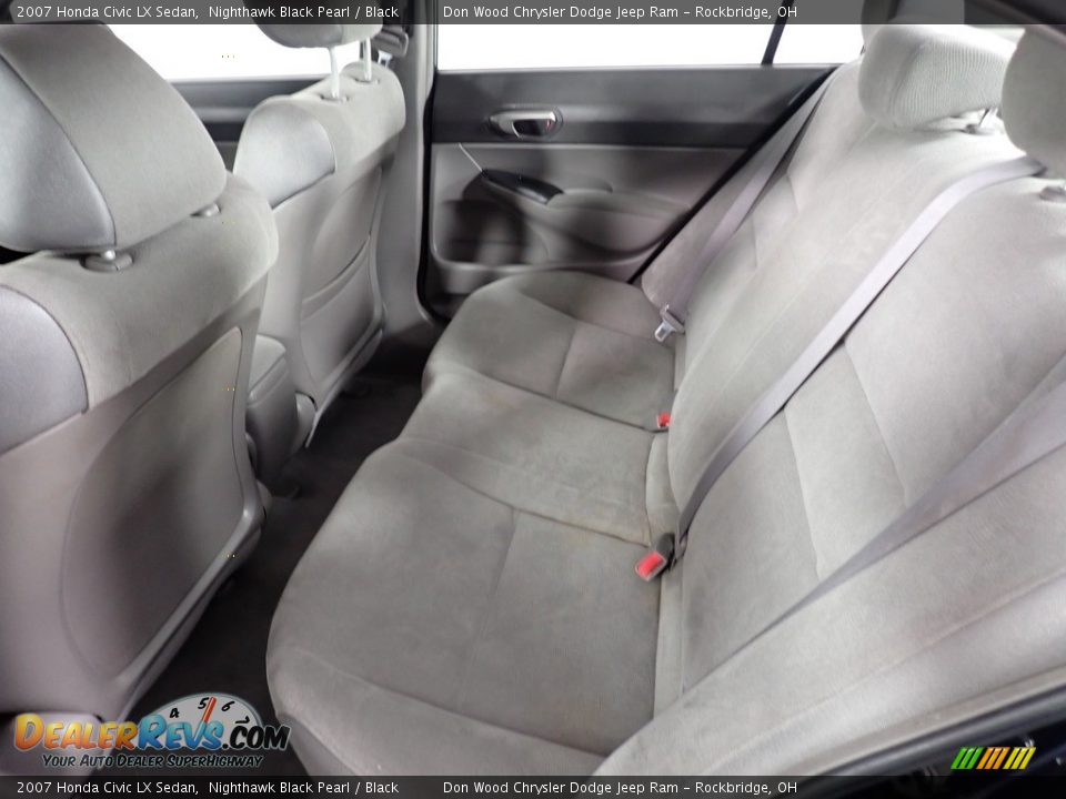 2007 Honda Civic LX Sedan Nighthawk Black Pearl / Black Photo #29