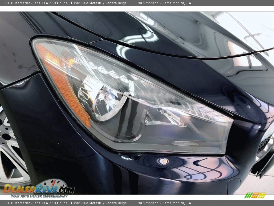 2018 Mercedes-Benz CLA 250 Coupe Lunar Blue Metallic / Sahara Beige Photo #28