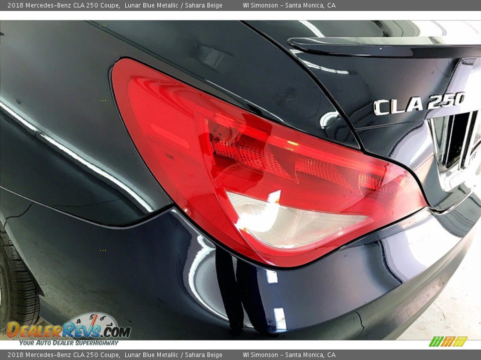 2018 Mercedes-Benz CLA 250 Coupe Lunar Blue Metallic / Sahara Beige Photo #29