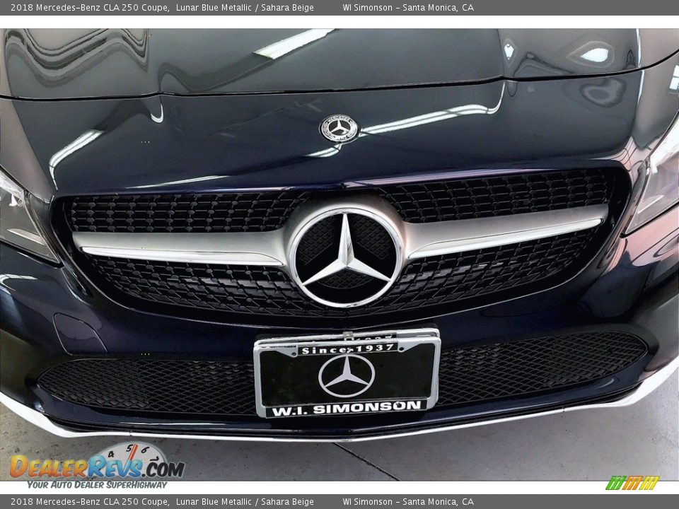 2018 Mercedes-Benz CLA 250 Coupe Lunar Blue Metallic / Sahara Beige Photo #30