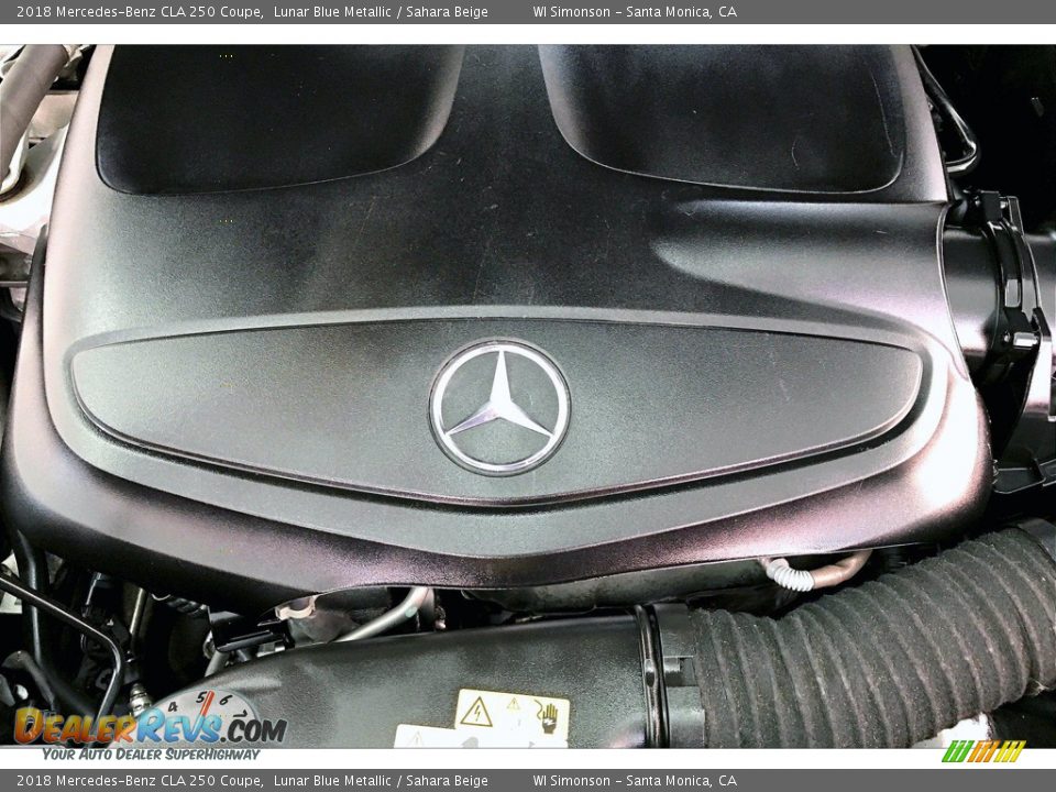 2018 Mercedes-Benz CLA 250 Coupe Lunar Blue Metallic / Sahara Beige Photo #32