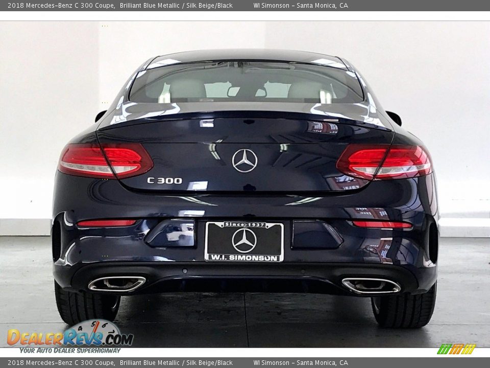 2018 Mercedes-Benz C 300 Coupe Brilliant Blue Metallic / Silk Beige/Black Photo #3