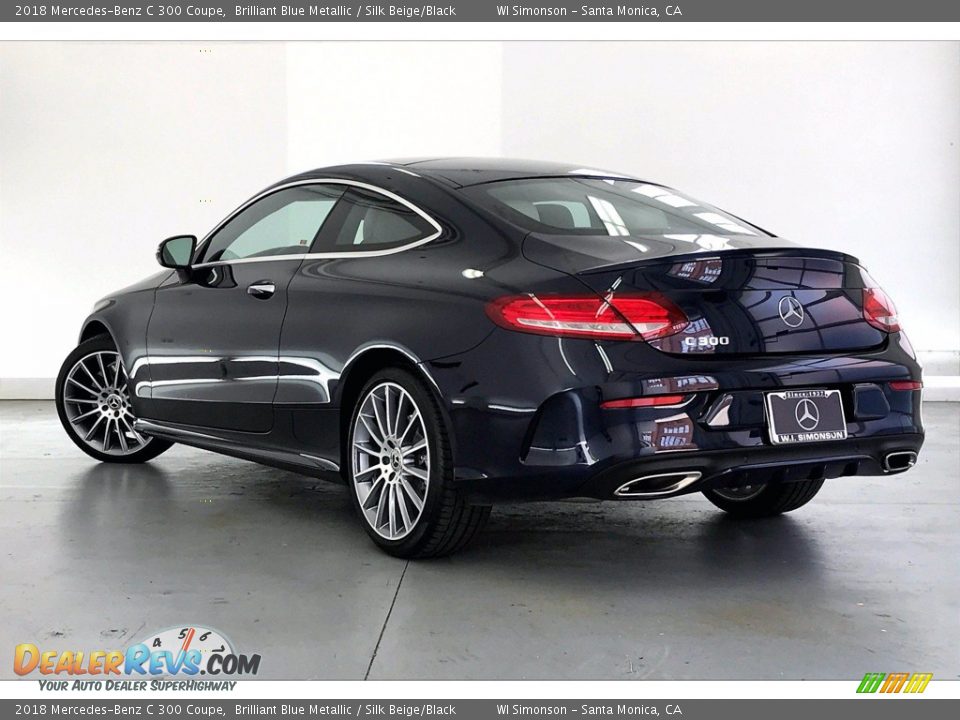 2018 Mercedes-Benz C 300 Coupe Brilliant Blue Metallic / Silk Beige/Black Photo #10