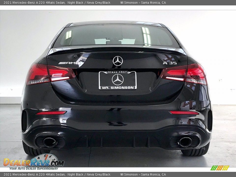 2021 Mercedes-Benz A 220 4Matic Sedan Night Black / Neva Grey/Black Photo #3