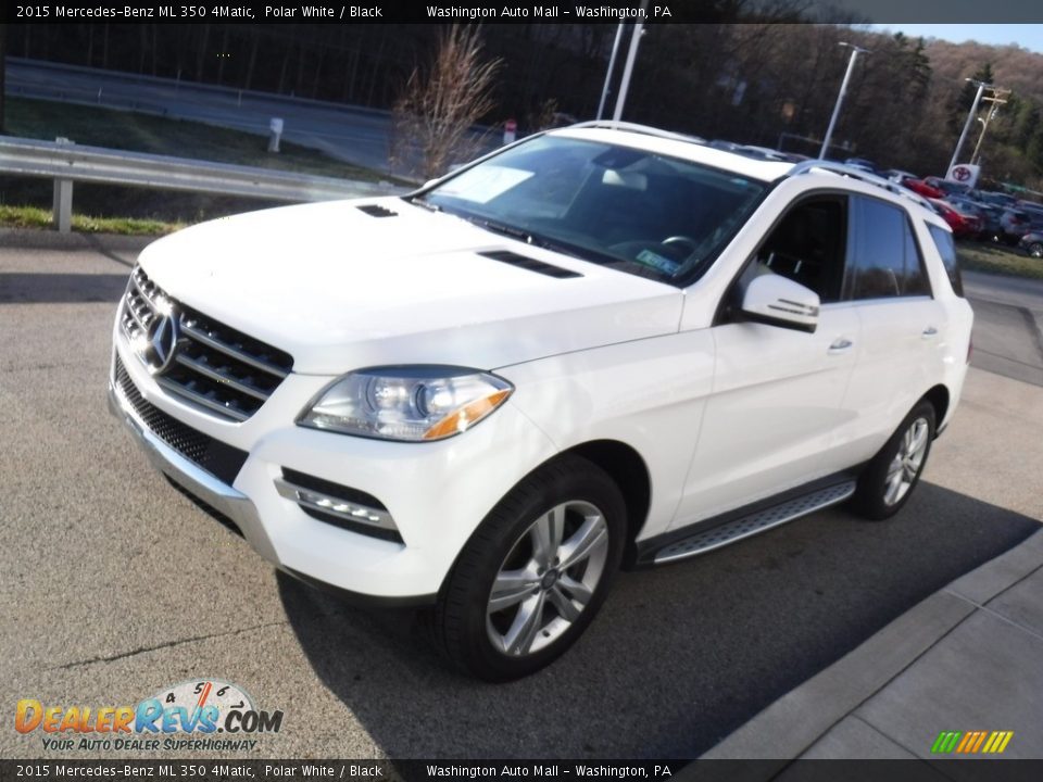 2015 Mercedes-Benz ML 350 4Matic Polar White / Black Photo #13