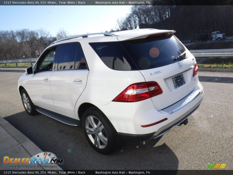 2015 Mercedes-Benz ML 350 4Matic Polar White / Black Photo #15