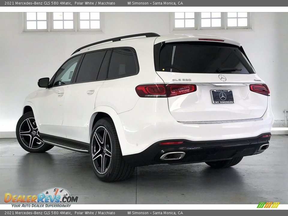 2021 Mercedes-Benz GLS 580 4Matic Polar White / Macchiato Photo #2